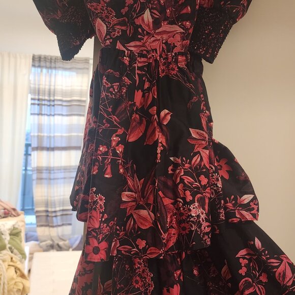 Alice + Olivia Pink and Black Floral Dress - Picture 4 of 5